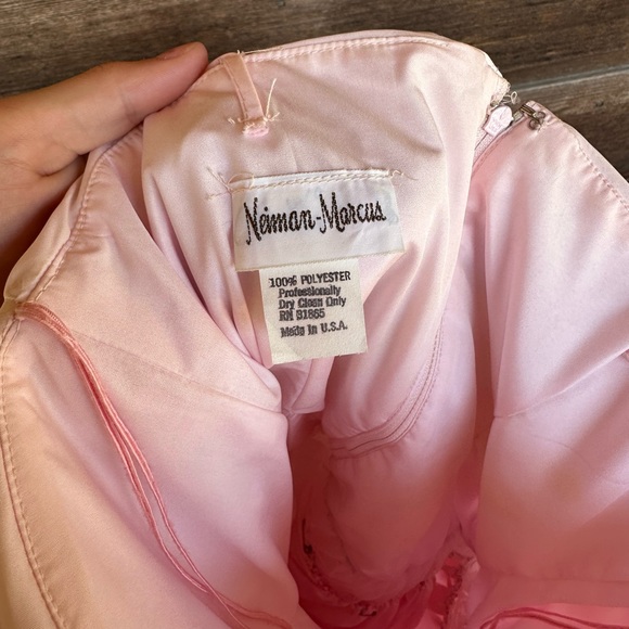 Vintage Nieman Marcus Baby Pink Puff Dress with Bow - Picture 6 of 9